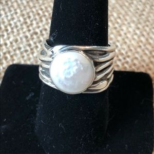 Silpada Sterling Mermaid Coin Ring Size 9